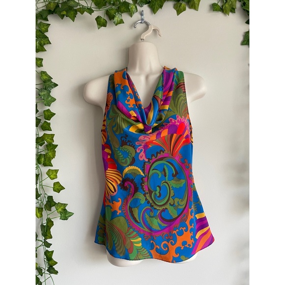 Banana Republic Tops - 🌿 Rad/ Retro Inspired Trina Turk for Banana Republic Silk Blouse